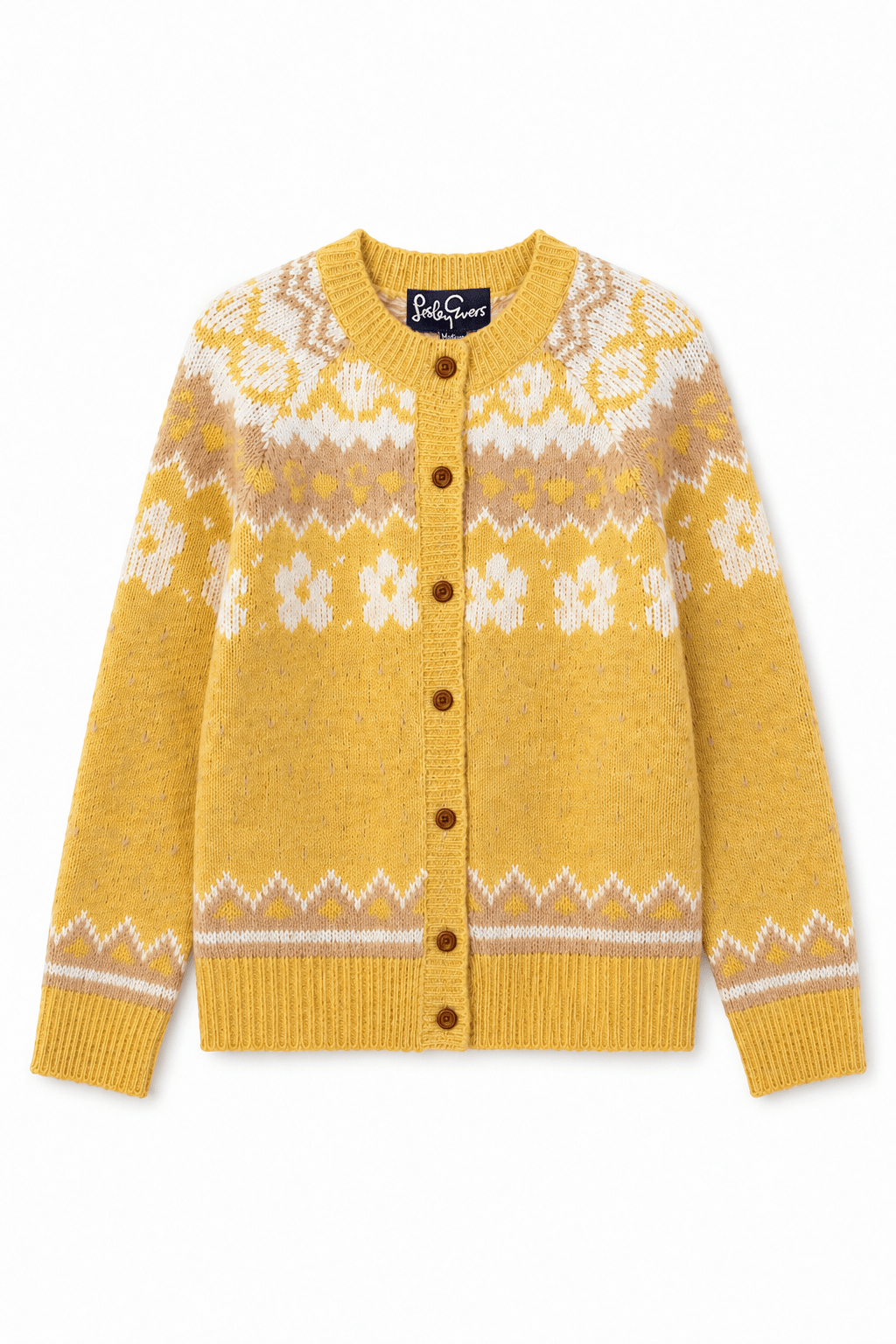 HAZEL cardigan Yellow - Lesley Evers-cardigan-dinner with friends-emma