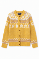 HAZEL cardigan Yellow - Lesley Evers-cardigan-dinner with friends-emma
