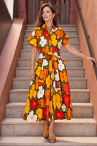 HEIDI dress California Poppy - Lesley Evers - cotton dress - Dress - heidi