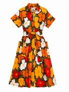 HEIDI dress California Poppy - Lesley Evers - cotton dress - Dress - heidi