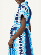 HEIDI dress Rio Blue - Lesley Evers-cotton dress-Dress-heidi