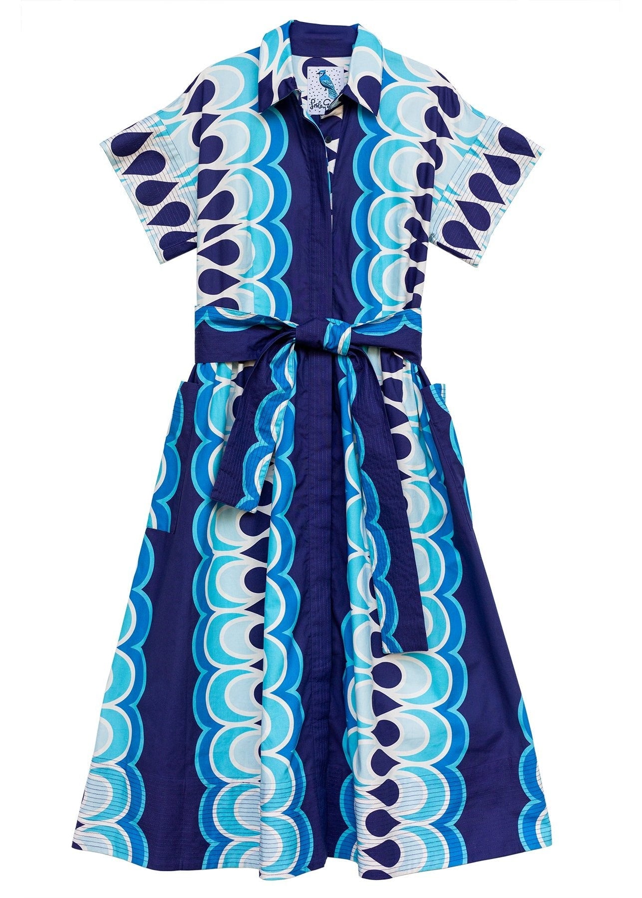 HEIDI dress Rio Blue - Lesley Evers - cotton dress - Dress - Printed Dress