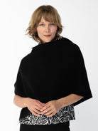 HELEN poncho Black - Lesley Evers-rain poncho-Shop-Shop/All Products