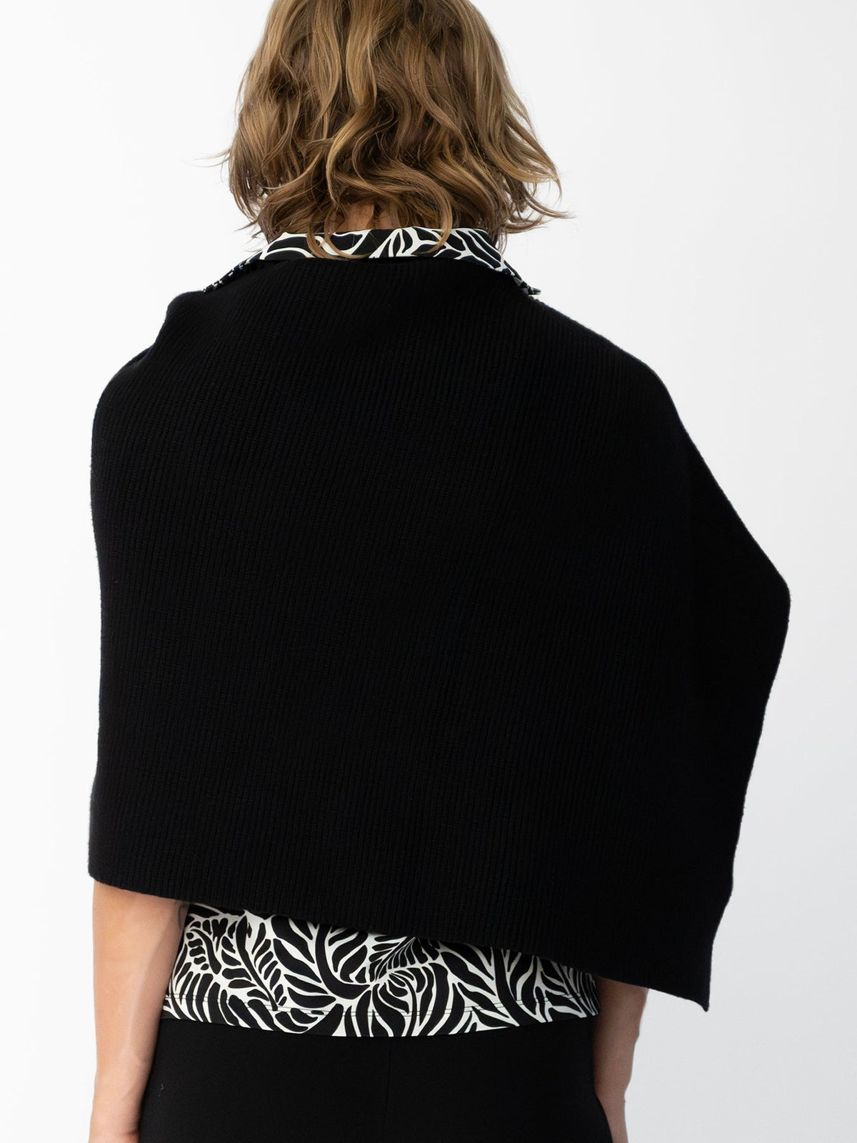 HELEN poncho Black - Lesley Evers-rain poncho-Shop-Shop/All Products