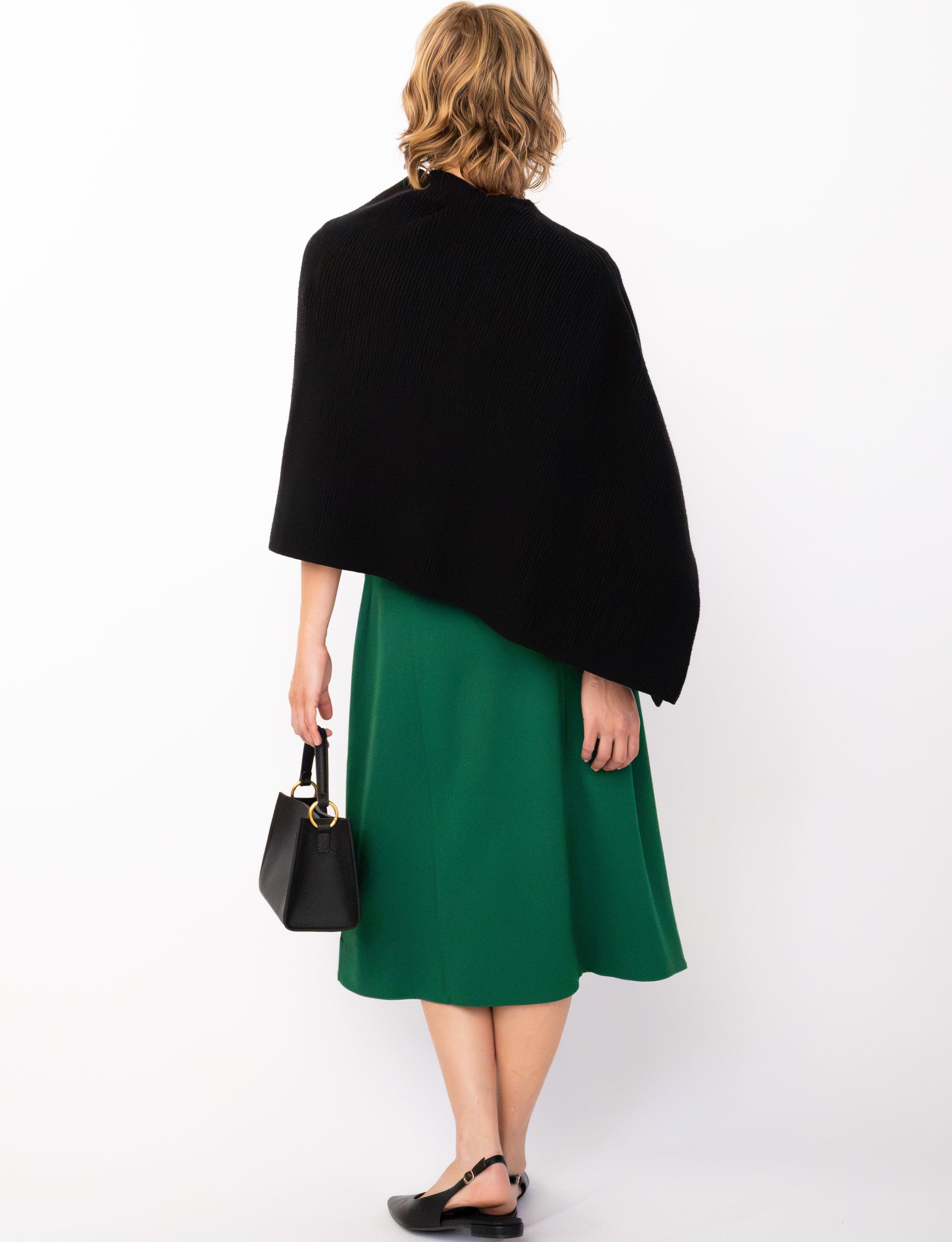 HELEN poncho Black - Lesley Evers-rain poncho-Shop-Shop/All Products