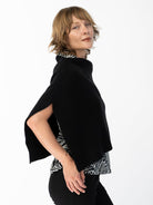 HELEN poncho Black - Lesley Evers-rain poncho-Shop-Shop/All Products