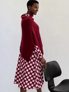 HELEN poncho Burgundy - Lesley Evers-rain poncho-Shop-Shop/All Products