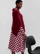 HELEN poncho Burgundy - Lesley Evers-rain poncho-Shop-Shop/All Products