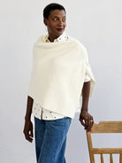 HELEN poncho Ivory - Lesley Evers-rain poncho-Shop-Shop/All Products
