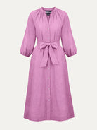 HENRIETTA dress Lilac - Lesley Evers-Dress-linen dress-new