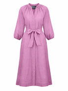 HENRIETTA dress Lilac - Lesley Evers-Dress-linen dress-new