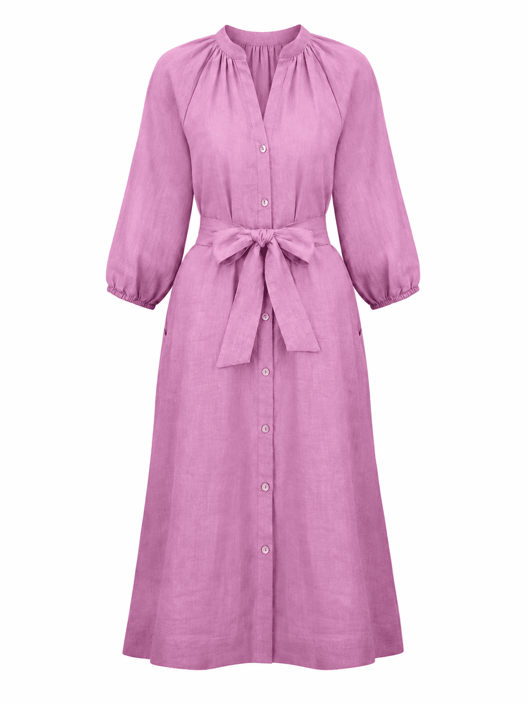 HENRIETTA dress Lilac - Lesley Evers-Dress-linen dress-new