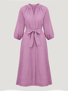 HENRIETTA dress Lilac - Lesley Evers - Dress - linen dress - new