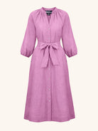 HENRIETTA dress Lilac - Lesley Evers-Dress-linen dress-new