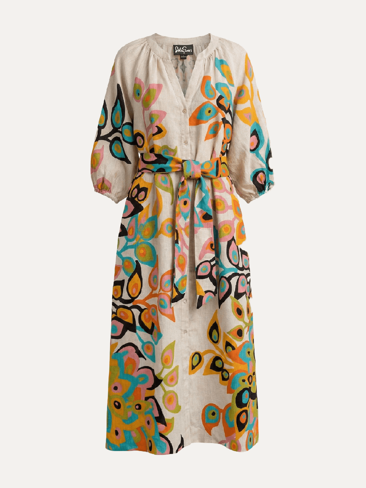 HENRIETTA dress Peacock Natural - Lesley Evers - 