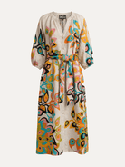 HENRIETTA dress Peacock Natural - Lesley Evers - 