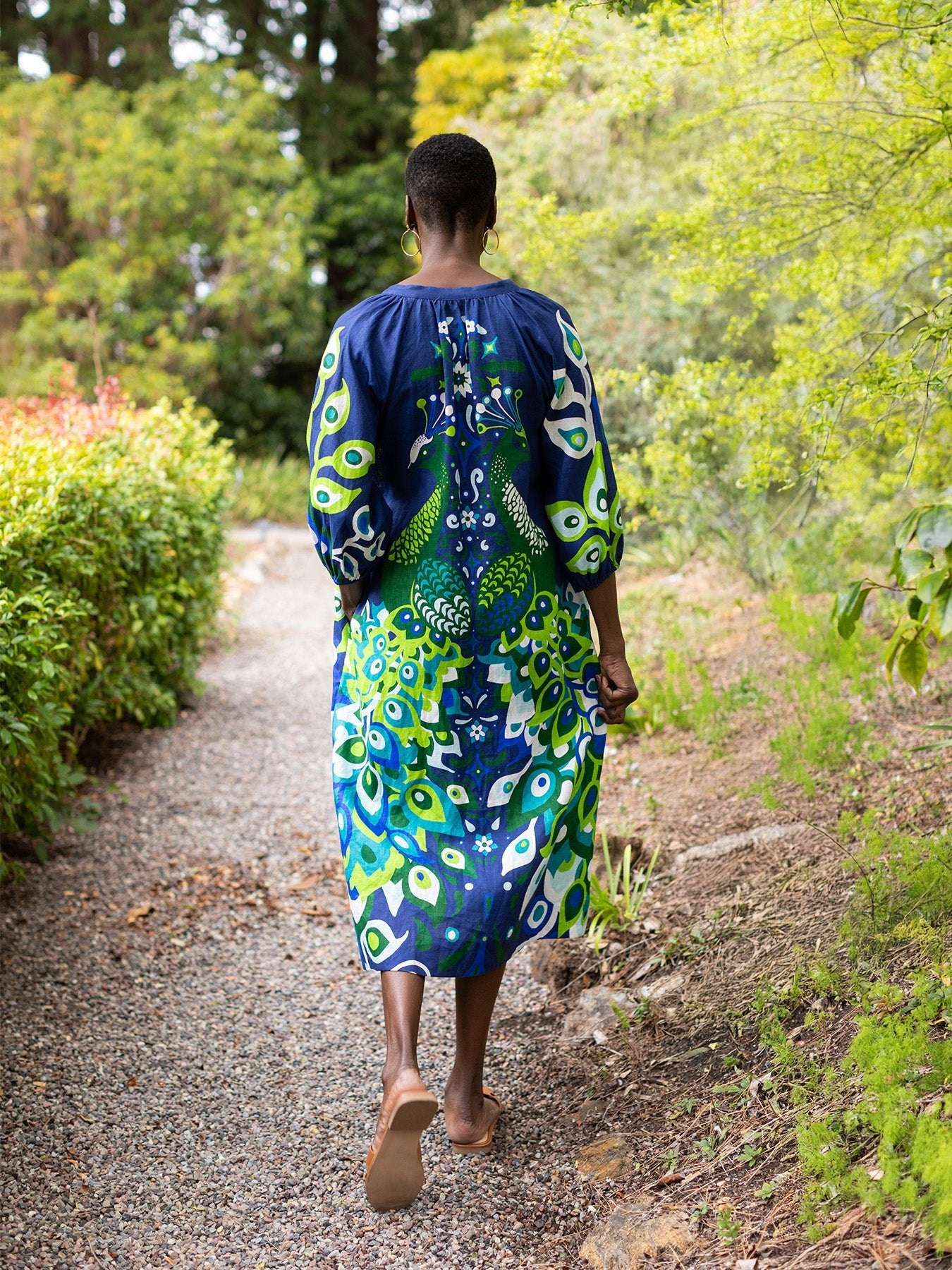 Henrietta Dress Peacock Navy - Lesley Evers - 