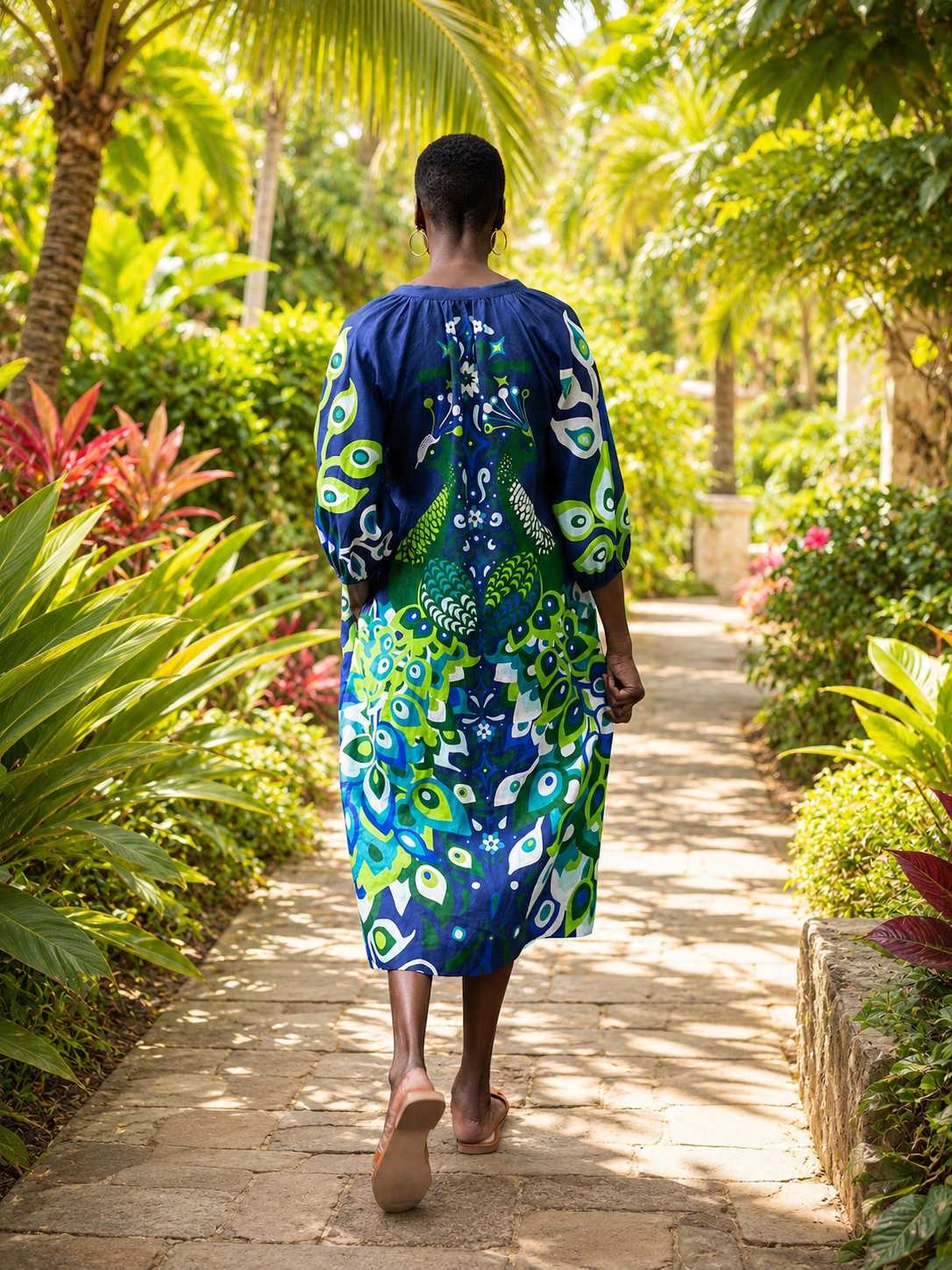 HENRIETTA dress Peacock Navy - Lesley Evers - 