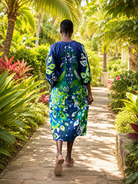 HENRIETTA dress Peacock Navy - Lesley Evers - 
