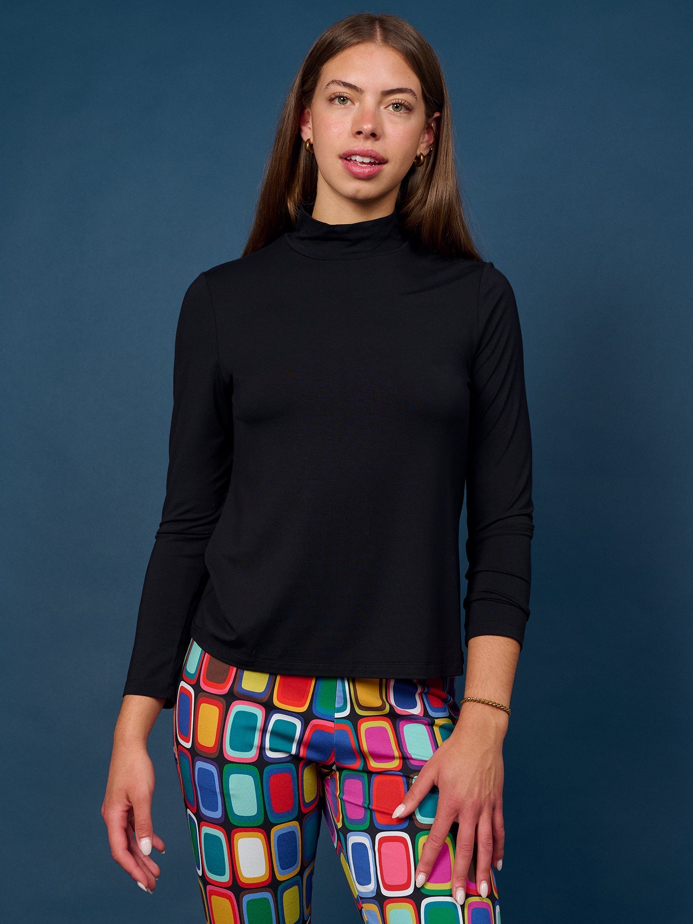 IDA tee Black - Lesley Evers-basics-ida-long sleeve