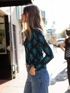 IDA tee Peacock Feather - Lesley Evers-basics-ida-long sleeve