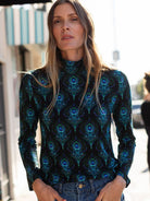IDA tee Peacock Feather - Lesley Evers-basics-ida-long sleeve