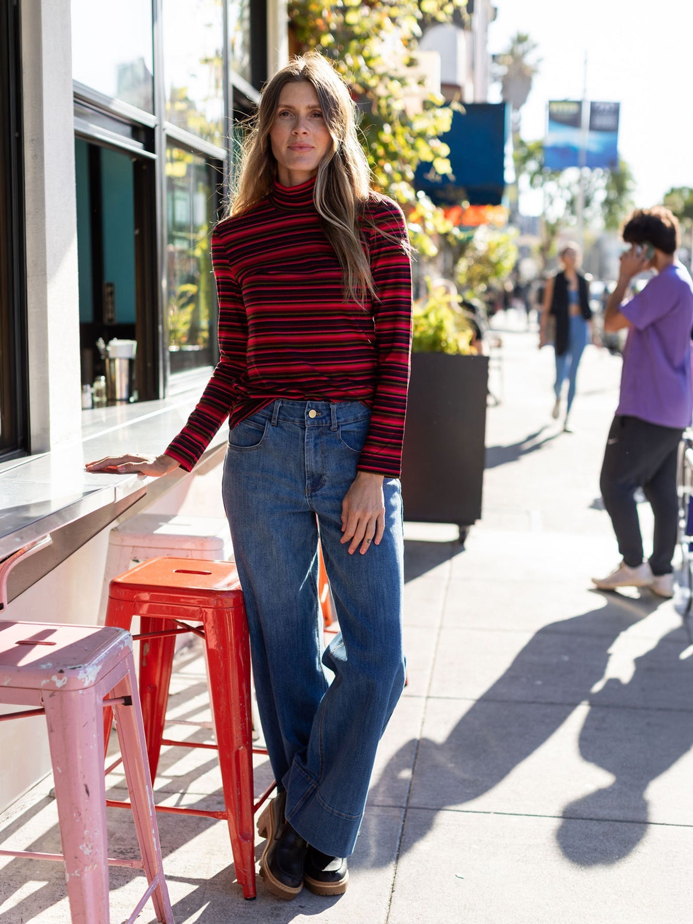 IDA tee Red Stripe - Lesley Evers-basics-ida-long sleeve