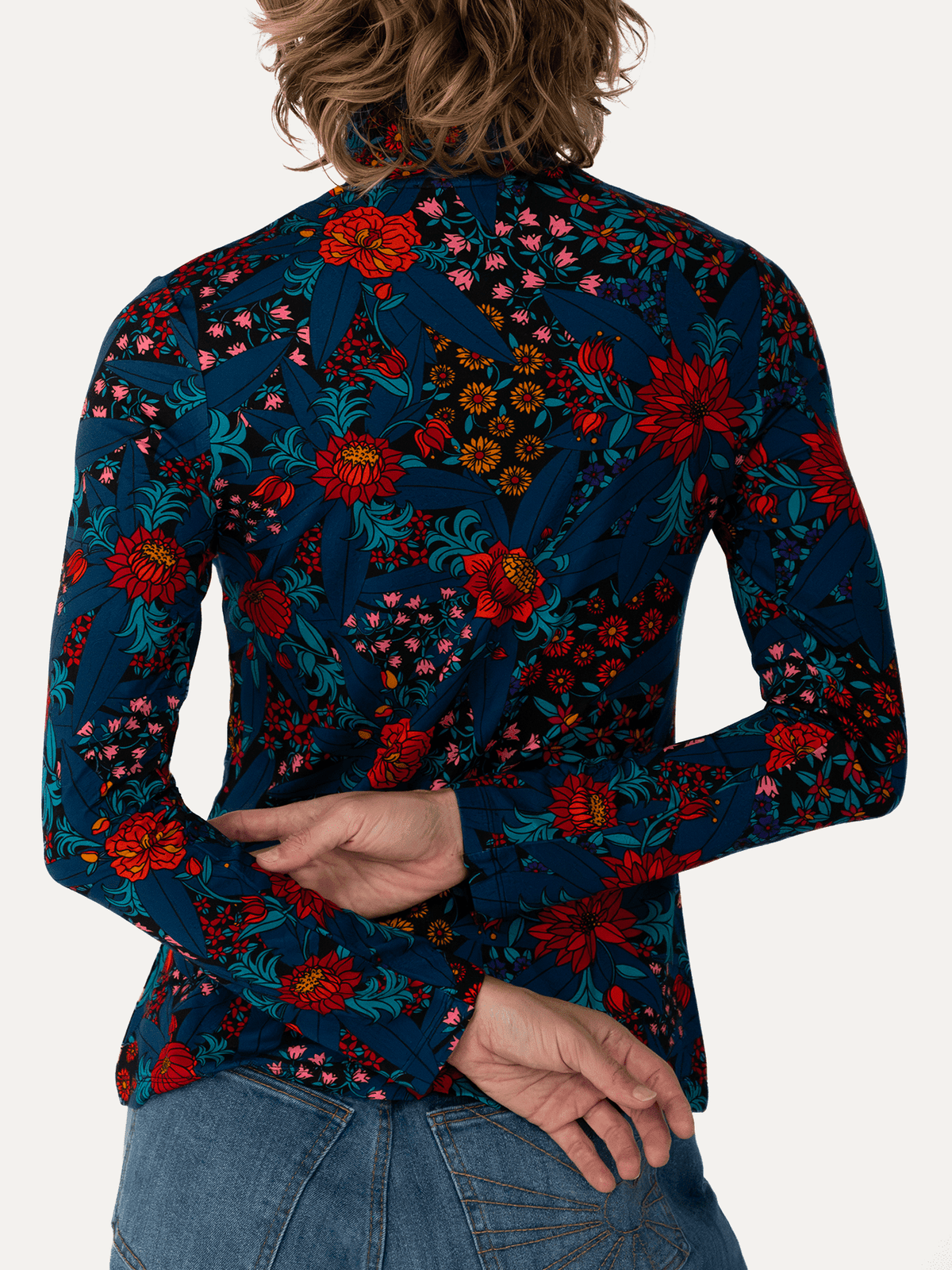 IDA tee Splendor Teal - Lesley Evers-basics-ida-long sleeve