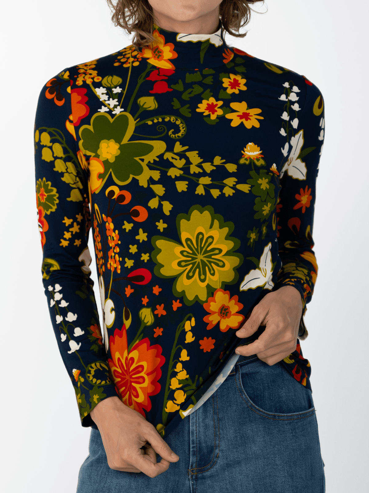 IDA tee Woodland Navy - Lesley Evers-basics-ida-long sleeve