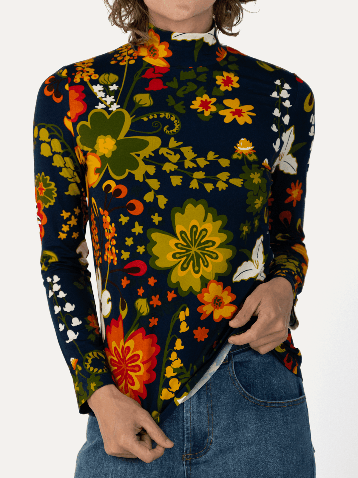IDA tee Woodland Navy - Lesley Evers-basics-ida-long sleeve