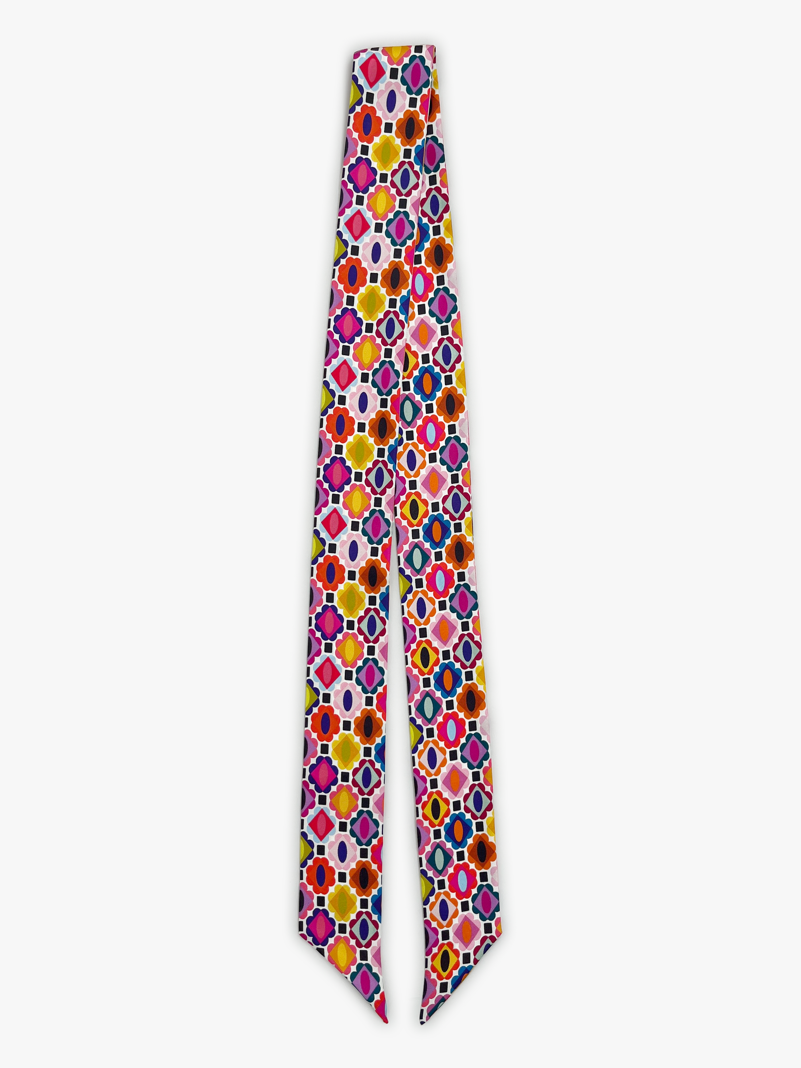 INES silk twilly scarf Gems Light - Lesley Evers - Accessories - cornice - cotton silk