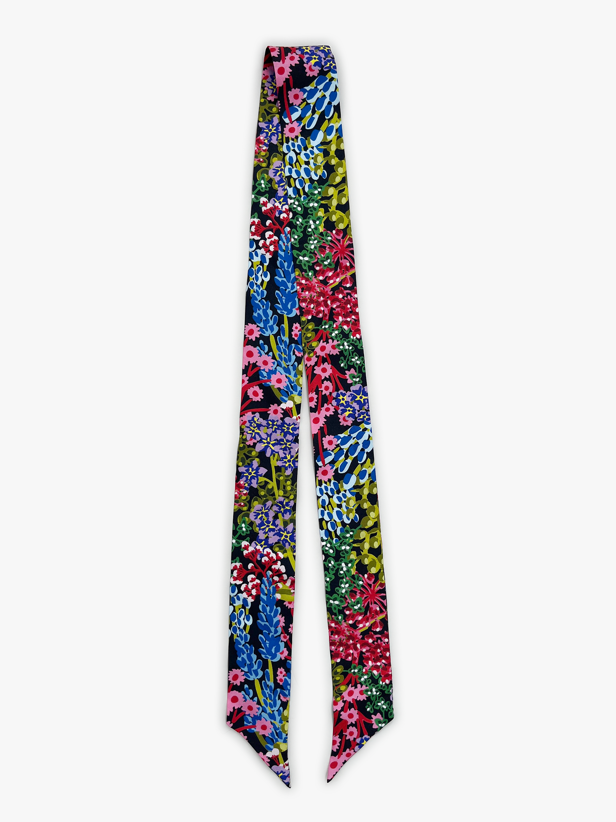 INES silk twilly scarf Spring Meadow - Lesley Evers - Accessories - cornice - cotton silk