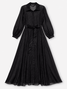 ISADORA dress Black Velvet Dots - Lesley Evers - Dress - formal - Shop