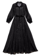 ISADORA dress Black Velvet Dots - Lesley Evers - Dress - formal - Shop