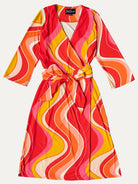 JACKIE wrap dress Pink Wave - Lesley Evers-Dress-NO_EXCHANGE-pink wave