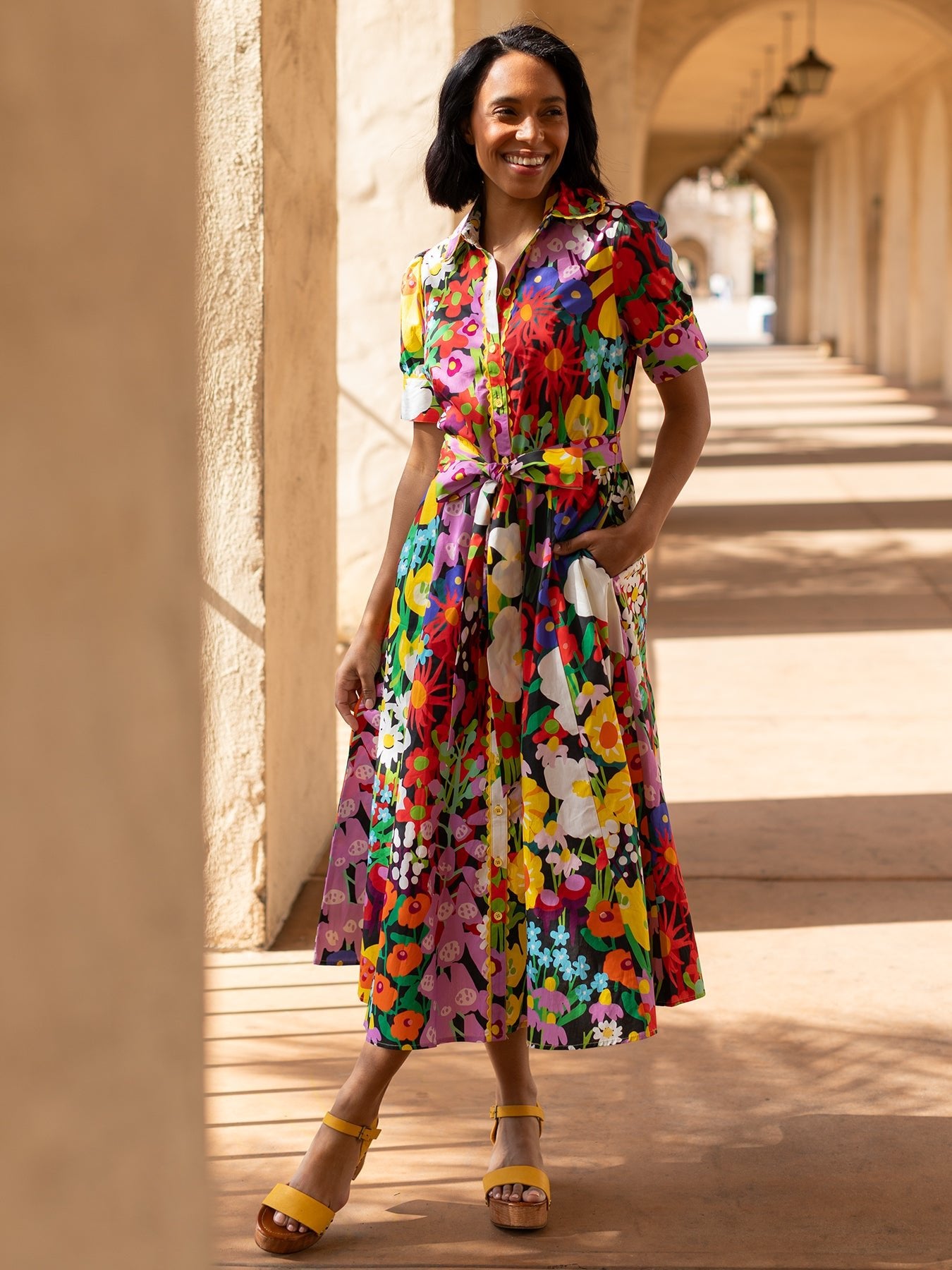 A.E.マルティ☆ファッションプレート『VOILA LE PRINTEMPS』 JANE dress Garden Party – Lesley Evers