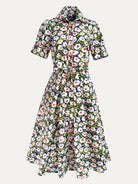 JANE dress Mod Blooms - Lesley Evers-cotton dress-Dress-jane