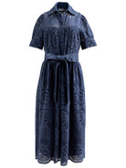 JANE dress Navy Eyelet - Lesley Evers - Dress - eyelet - eyelet dress