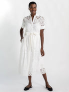 JANE dress White Eyelet - Lesley Evers - Dress - eyelet - eyelet dress
