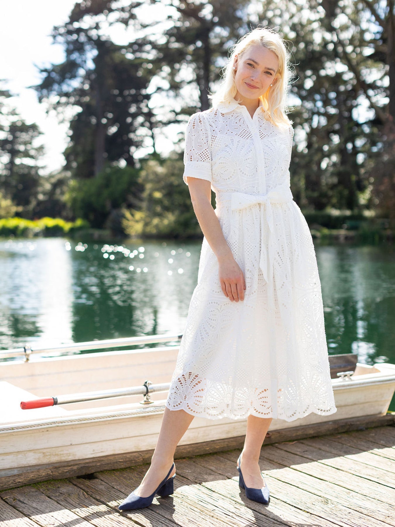 JANE dress White Eyelet XS