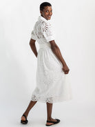 JANE dress White Eyelet - Lesley Evers - Dress - eyelet - eyelet dress