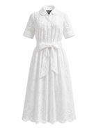 JANE dress White Eyelet - Lesley Evers - Dress - eyelet - eyelet dress