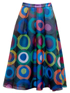 JASMINE maxi skirt Circles Navy - Lesley Evers - holiday - jasmine - maxi skirt