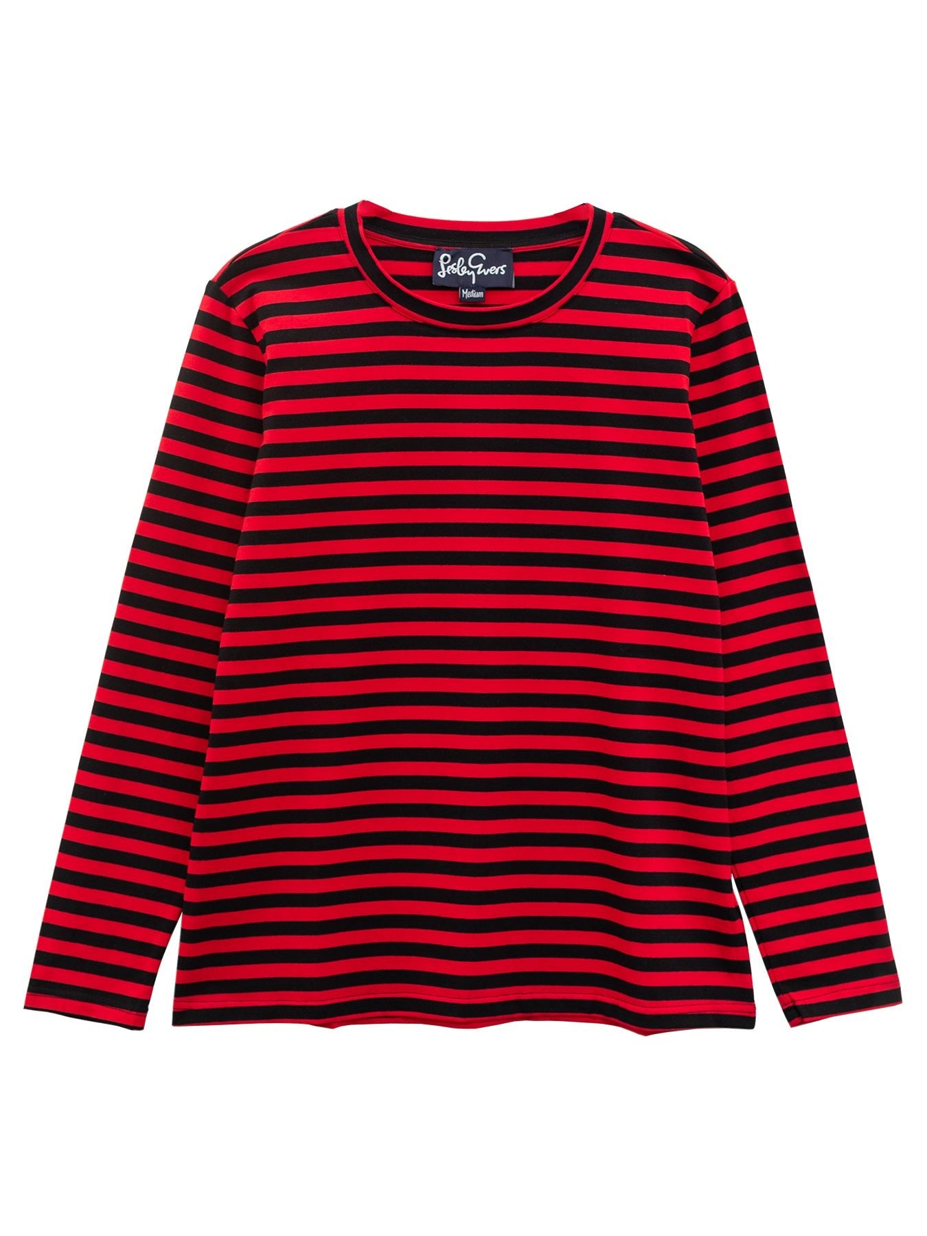 00s agnes b. red×black strips l/s tee T3 JEANETTE tee Black & Red Stripe – Lesley Evers