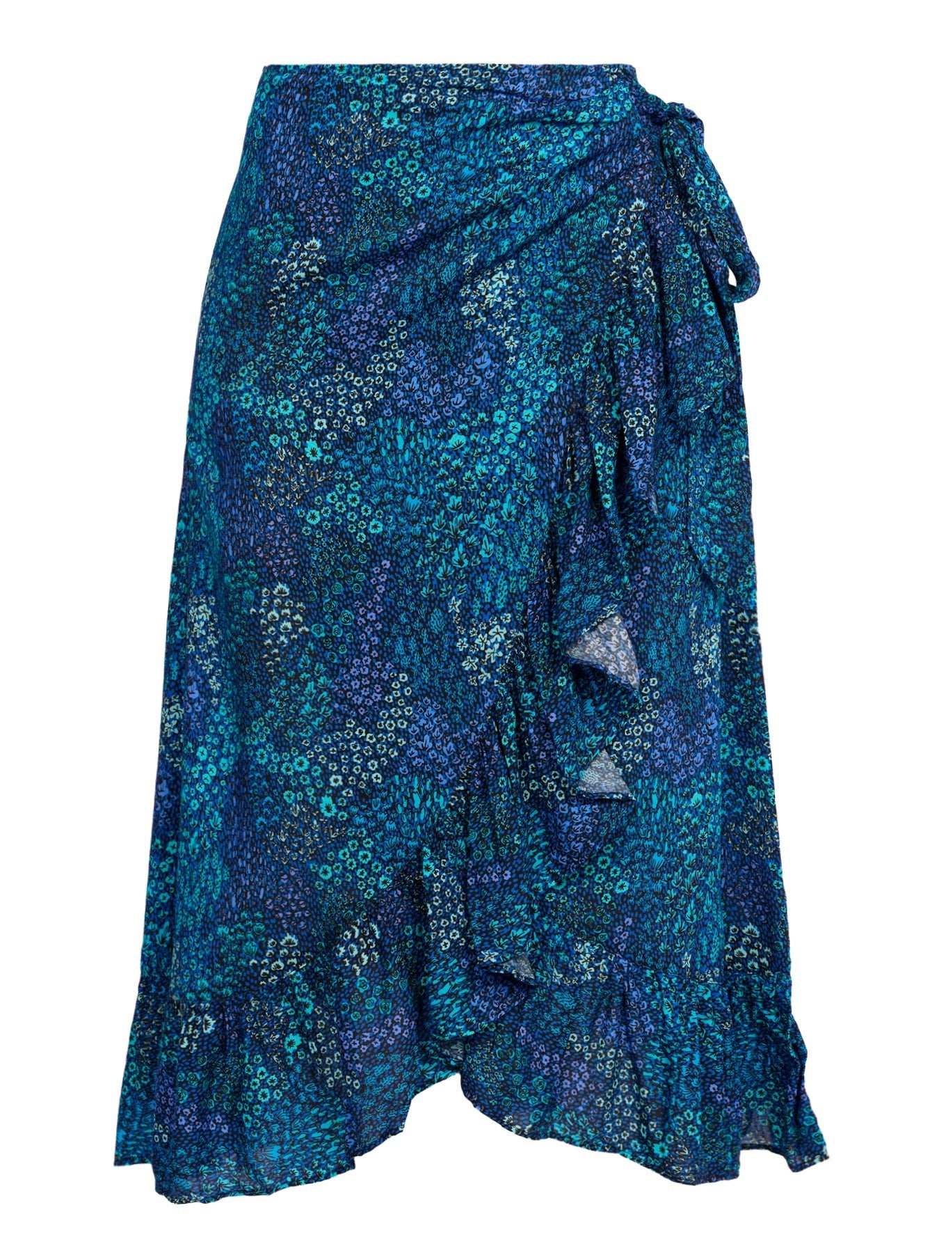 JENNY wrap skirt May Flowers Blue - Lesley Evers - may flowers - new - New Arrivals
