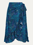 JENNY wrap skirt May Flowers Blue - Lesley Evers-may flowers-new-New Arrivals