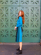 JESSIE knit skirt Teal - Lesley Evers - Shop - Shop/All Products - Shop/Separates