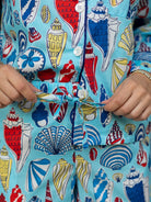 JOSEPHINE pajama Seashells - Lesley Evers - cotton PJs - friday - gifts under $150