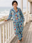 JOSEPHINE pajama Seashells - Lesley Evers - cotton PJs - friday - gifts under $150