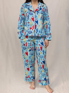JOSEPHINE pajama Seashells - Lesley Evers - cotton PJs - friday - gifts under $150
